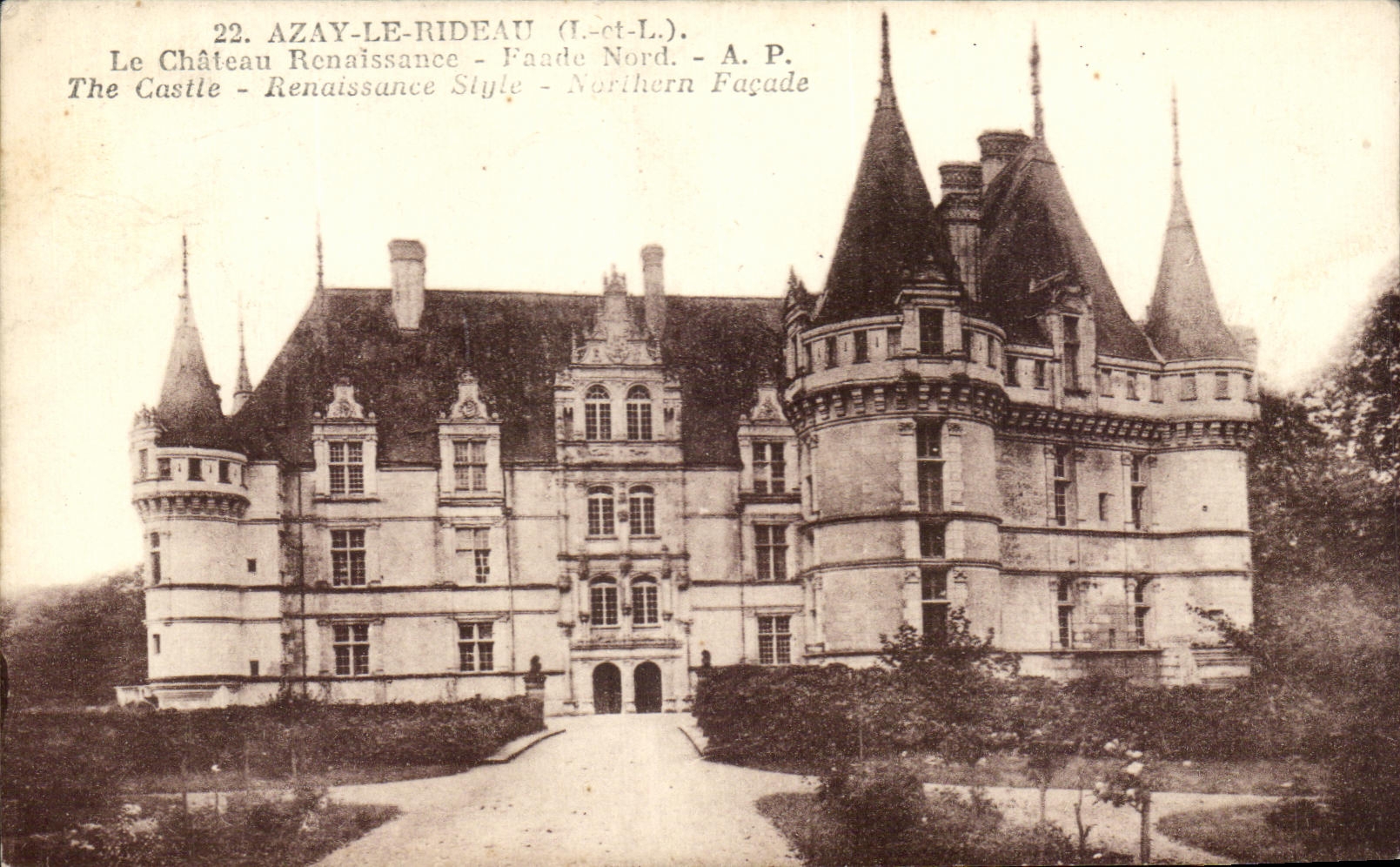CPA Azay Le Rideau Le Chateau Renaissance 