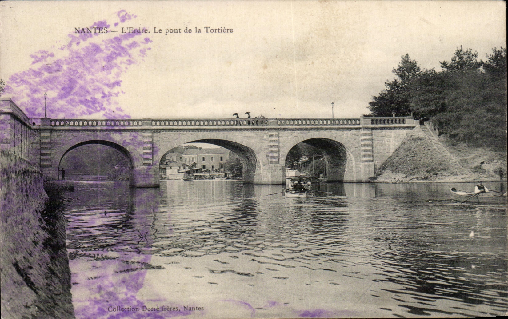 CPA Nantes L'Entree Le Pont De La Tortiere