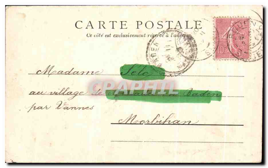 CPA St Maclou Portail Rouen — Verso