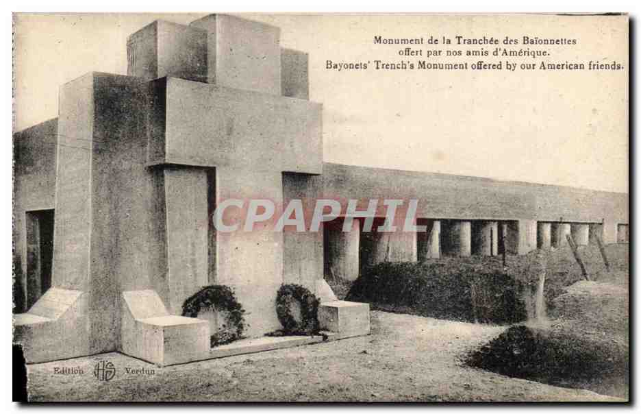 Monument de la Tranchée des Baïonnettes — offert par nos amis d'Amérique — Édition Veritun