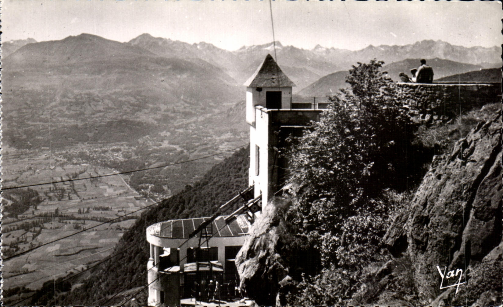 CPA Lourdes Teleferique du Pibeste La Gare Superieure