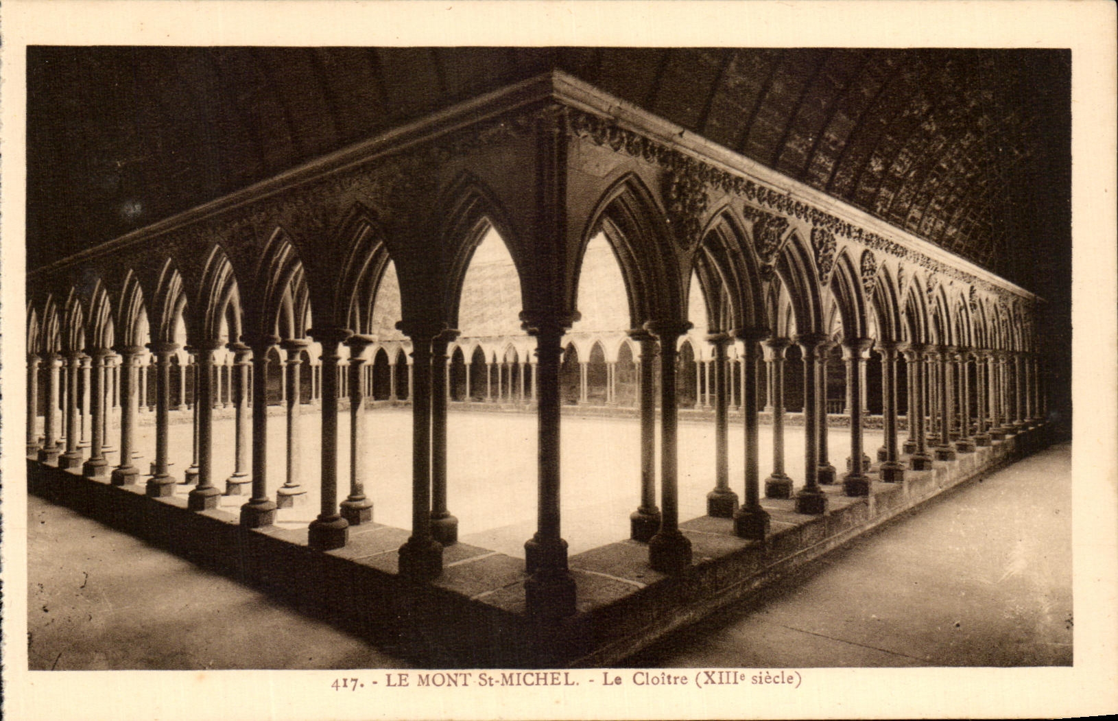 Le Mont-Saint-Michel - Le Cloître (XIIIe siècle) — série 417