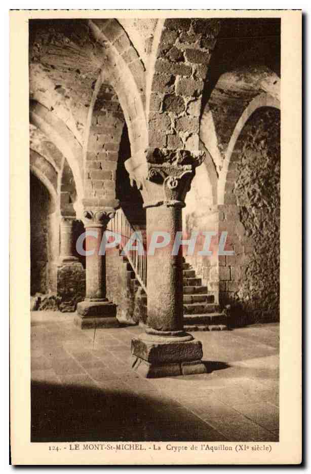 Le Mont-Saint-Michel - La Crypte de l'Aquillon (XIe siècle)