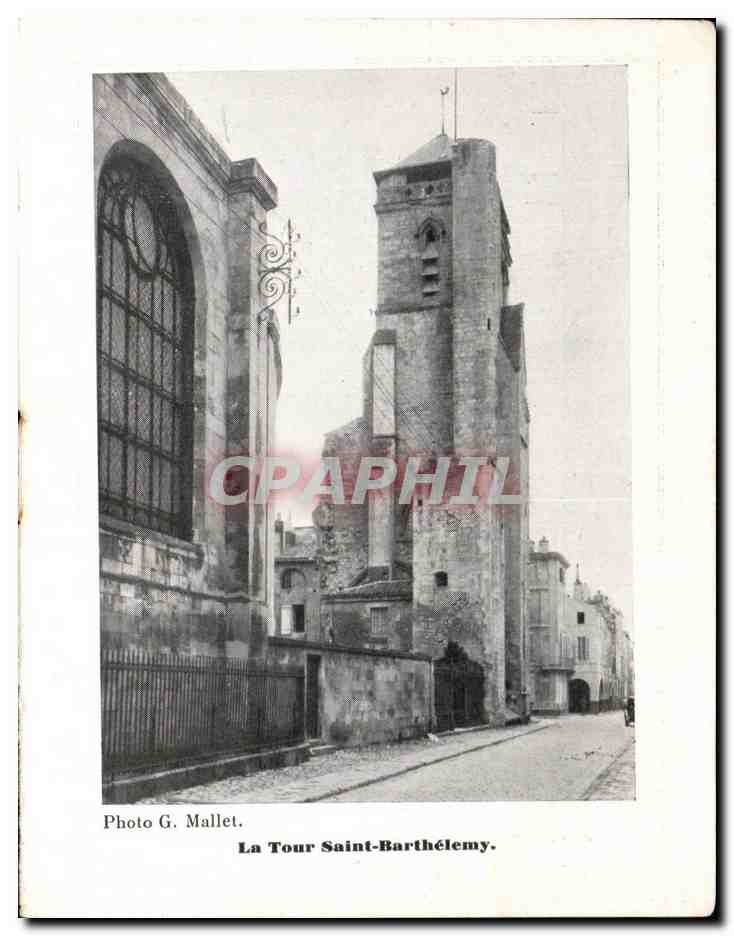 Feuillet La Rochelle Tour Saint Barthelemy Intermediaire de l'ouest