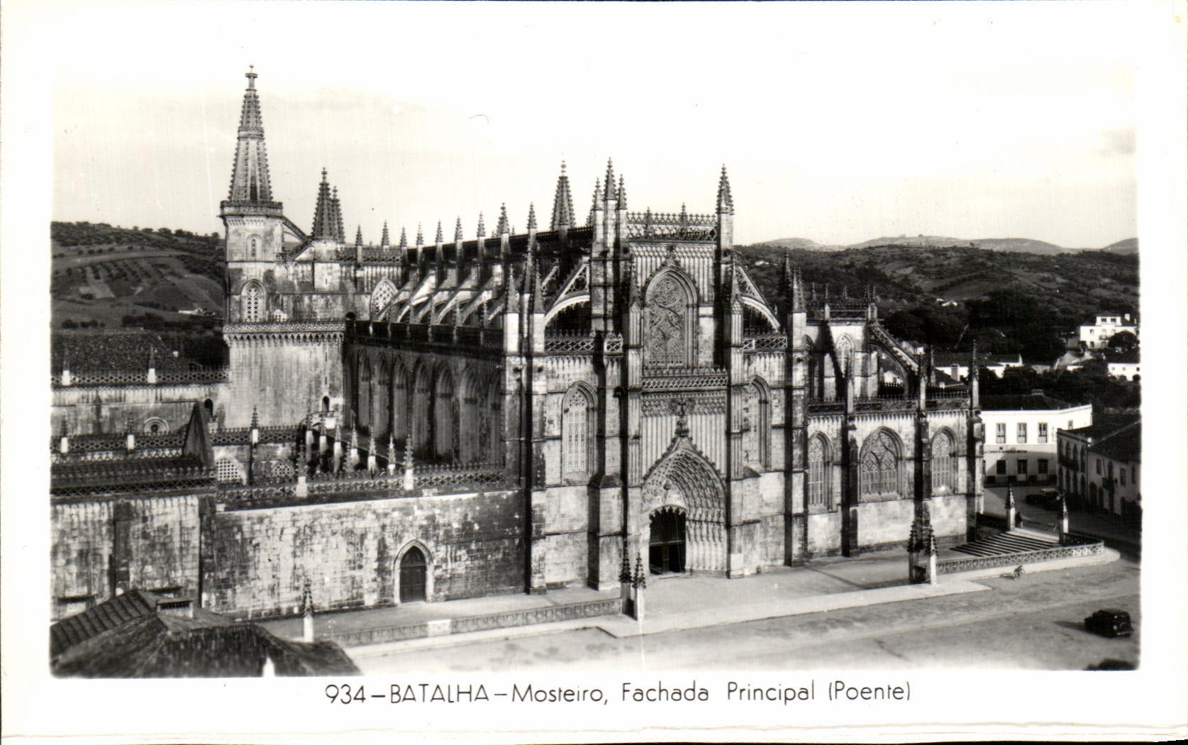 Batalha — Mosteiro, Fachada Principal (Poente) — éditeur Poente, n° 934