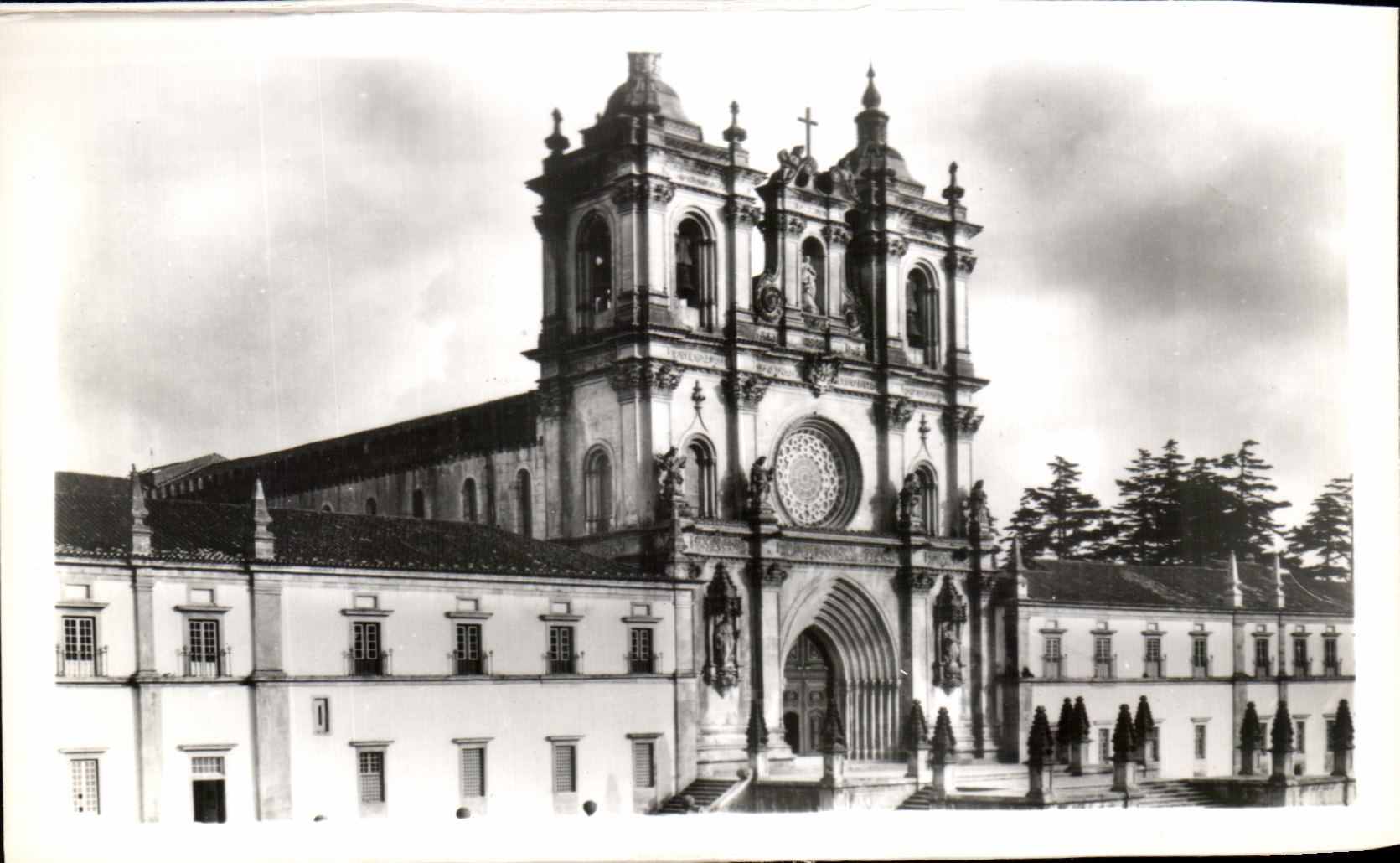 Alcobaça — Façade du Monastère — Édition de Joaquim António da Fonseca