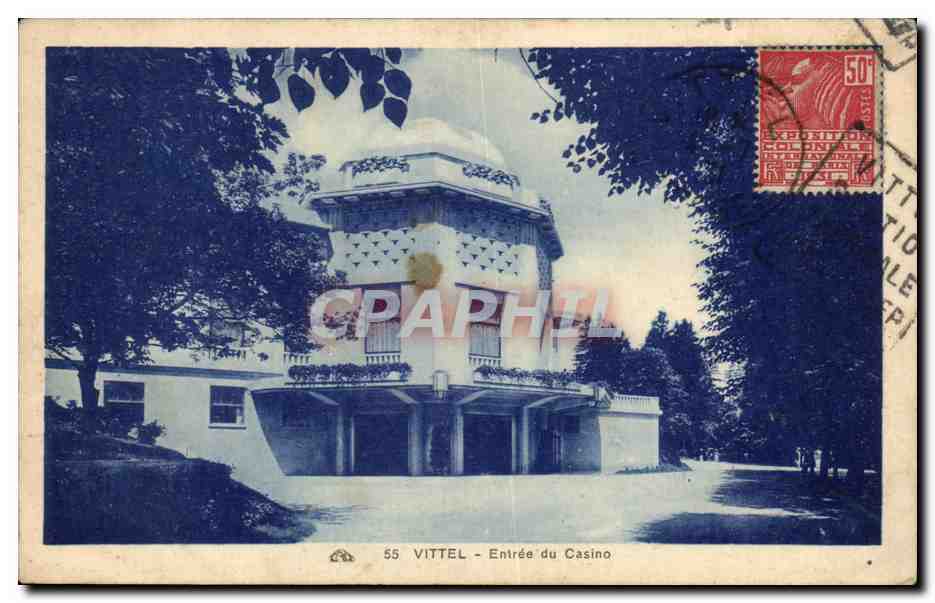 CPA Vittel Entree du Casino