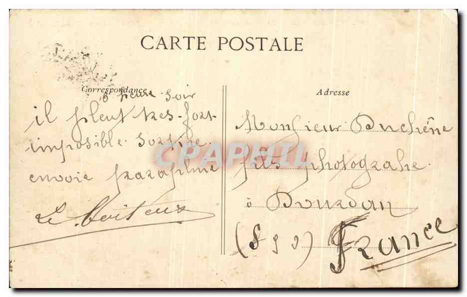 CPA Versailles Pavillon de la Musique Parc du petit Trianon  — Verso