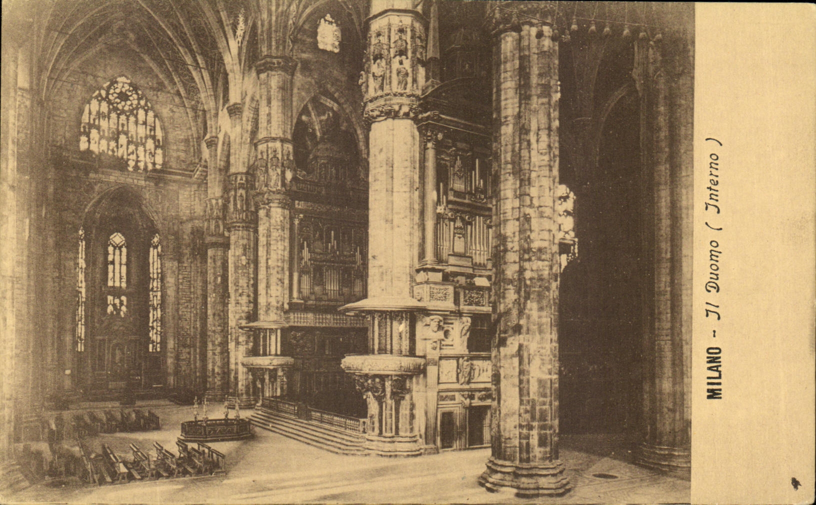 CPA Milano Il Duomo Orgue
