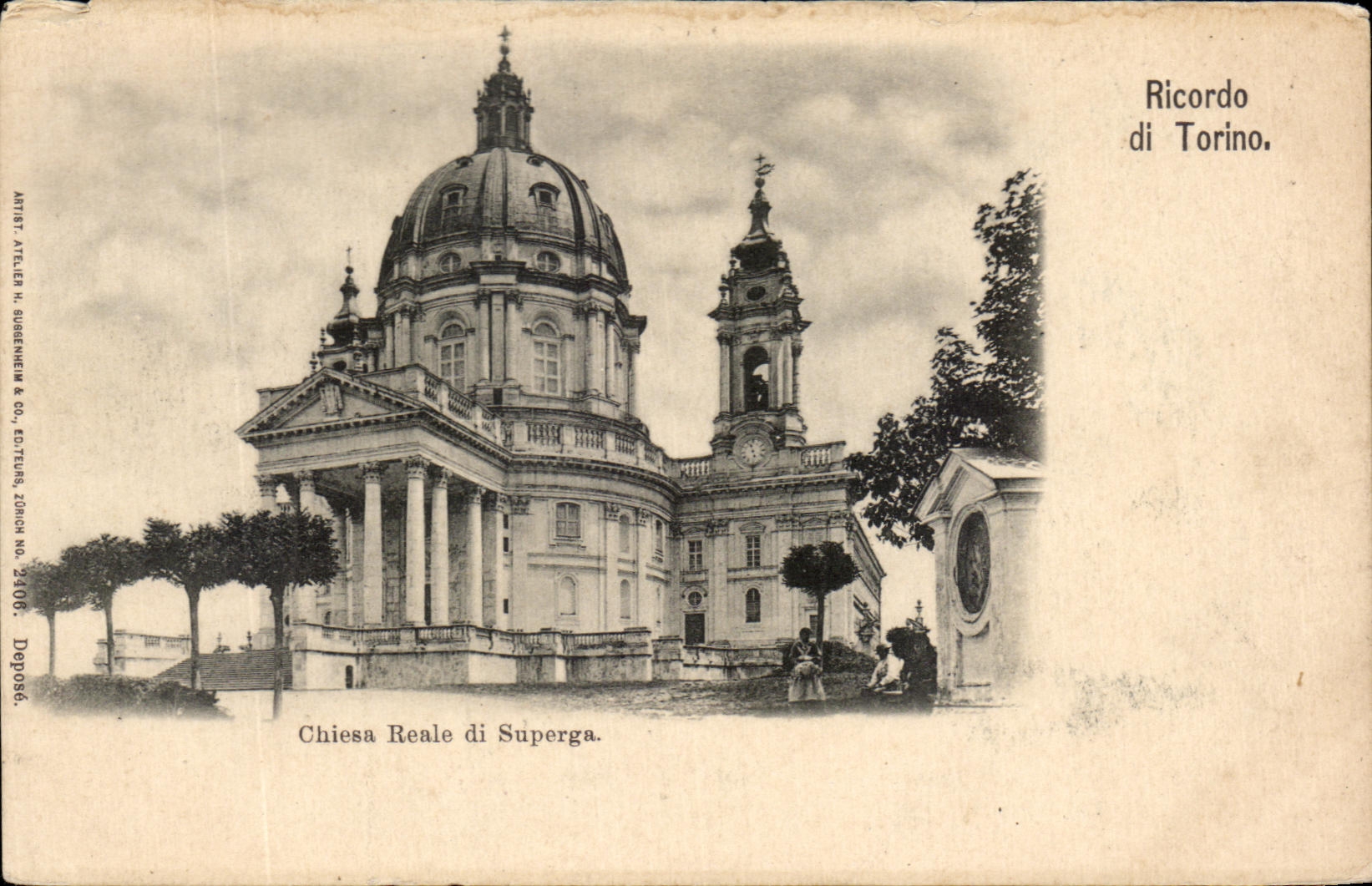 CPA Ricordo di Torino Chiesa Reale di Saperga
