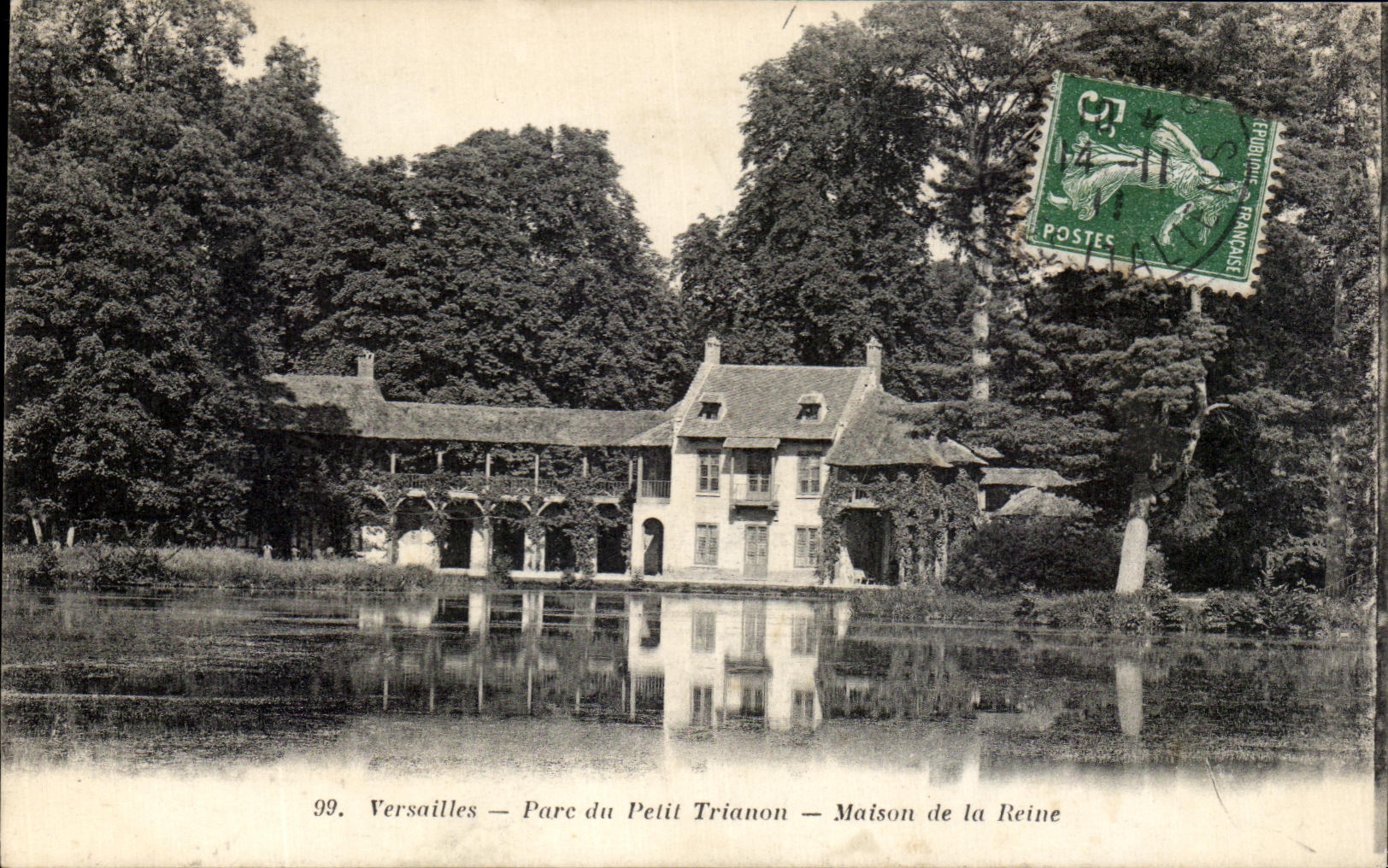 Versailles — Parc du Petit Trianon — Maison de la Reine — Héliotypie A. Bourdier