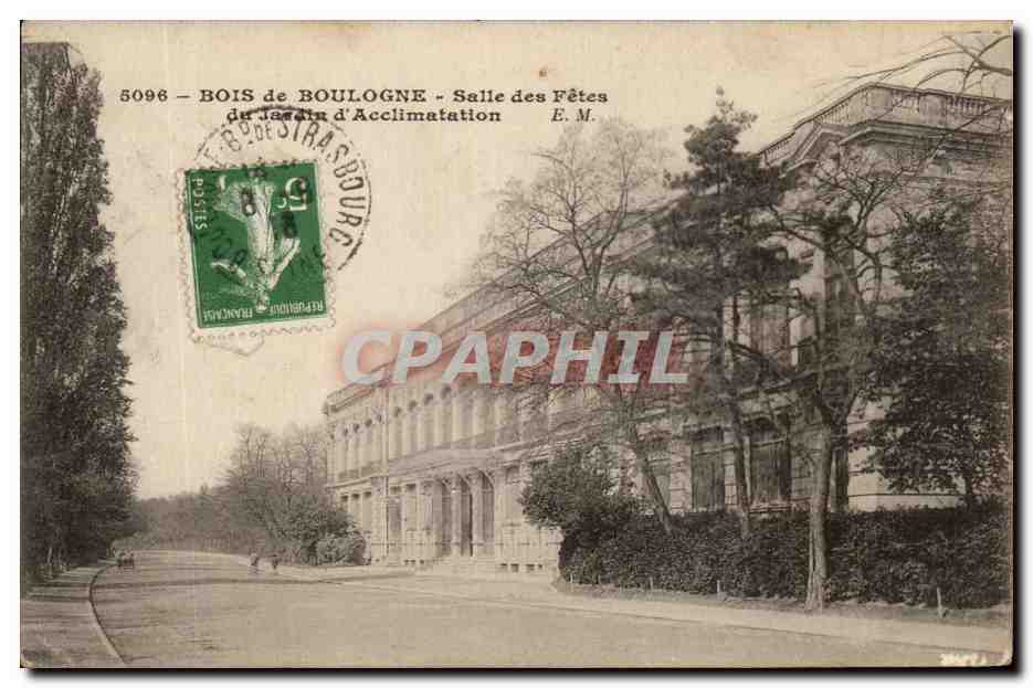 CPA Bois de Boulogne Salle De Fetes du Jardin d'Acclimatation