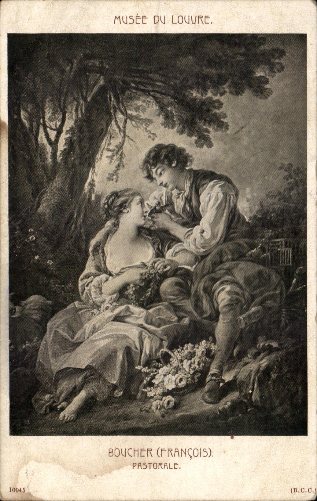 CPA Musee Du Louvre Paris Boucher Pastorale