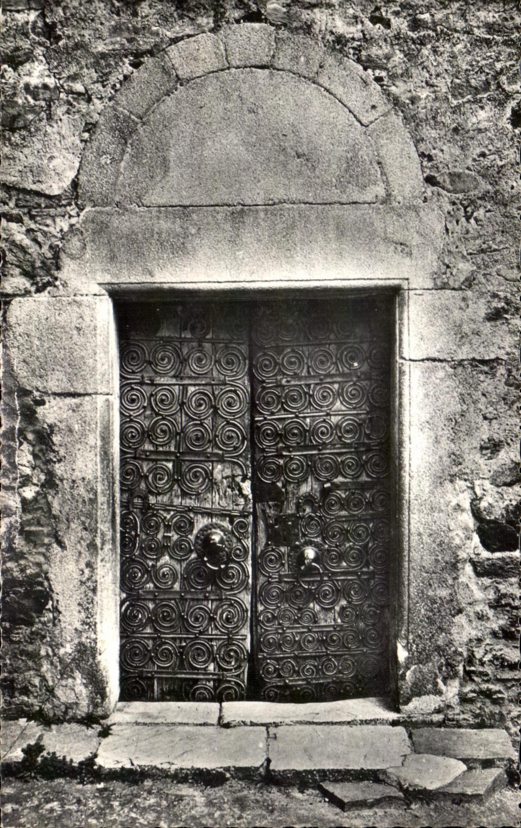 CPA Amelie Les Bains Palalda Portail de l'Eglise