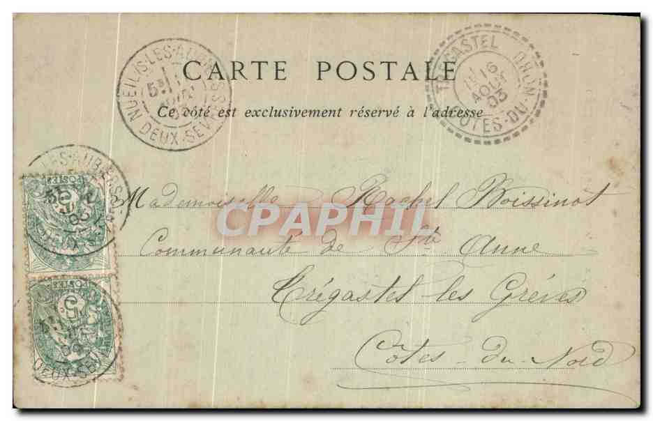 CPA Orleans La Catbedrale Eglise Saint Croix  — Verso