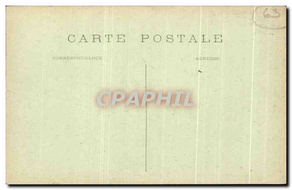 Bourrée de la fontaine pétrifiante du Pont naturel — Clermont-Ferrand (P.-de-D.) — Éditeur : L'Hirondelle, Paris, n° 454 — Verso