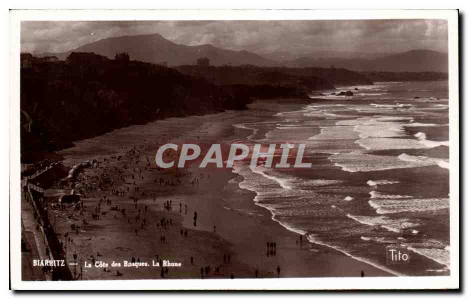 CPA Biarritz La Cote des Basques La Rhose