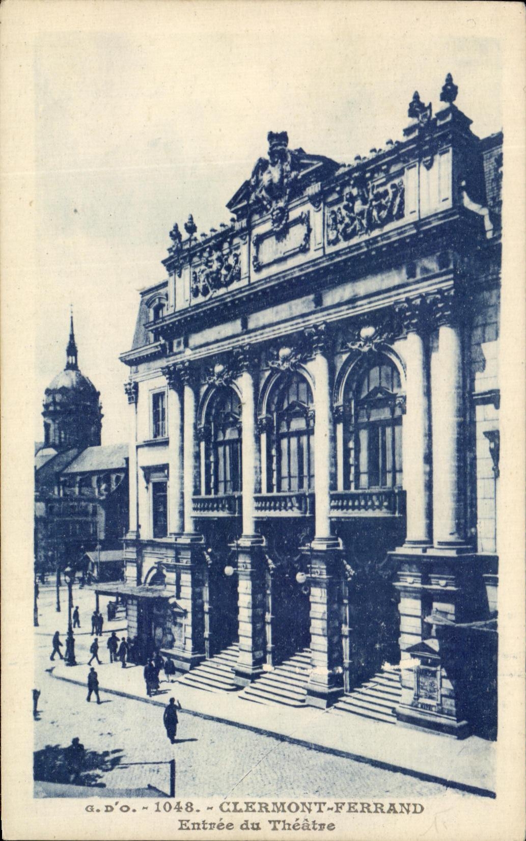 Clermont-Ferrand — Entrée du Théâtre — G.D'O. n°1048