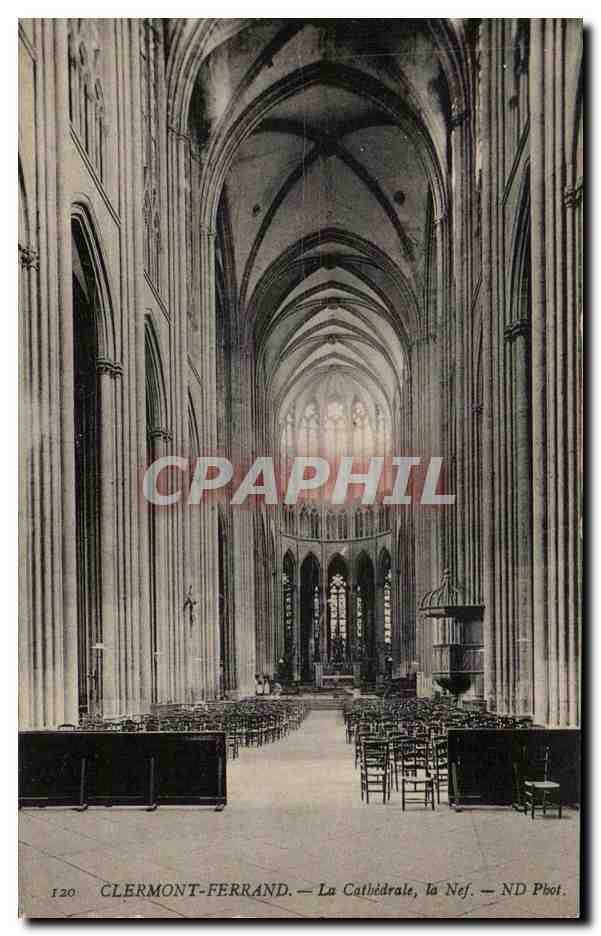 CLERMONT-FERRAND — La Cathédrale, la Nef — ND Phot.