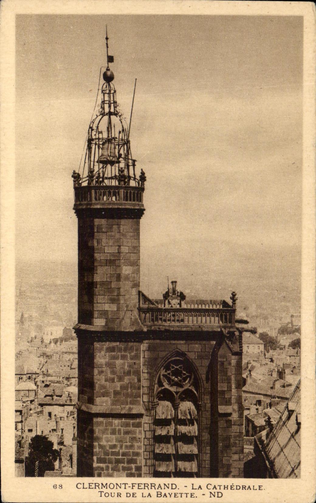 Clermont-Ferrand - La Cathédrale. Tour de la Bayette - ND