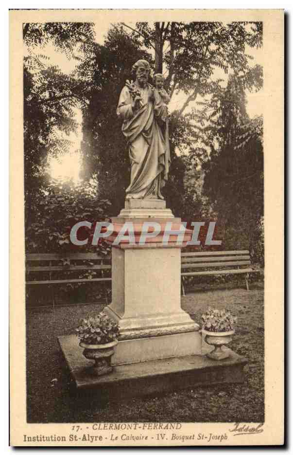 Statue de saint Joseph avec l'Enfant - Clermont-Ferrand - Institution St-Alyre