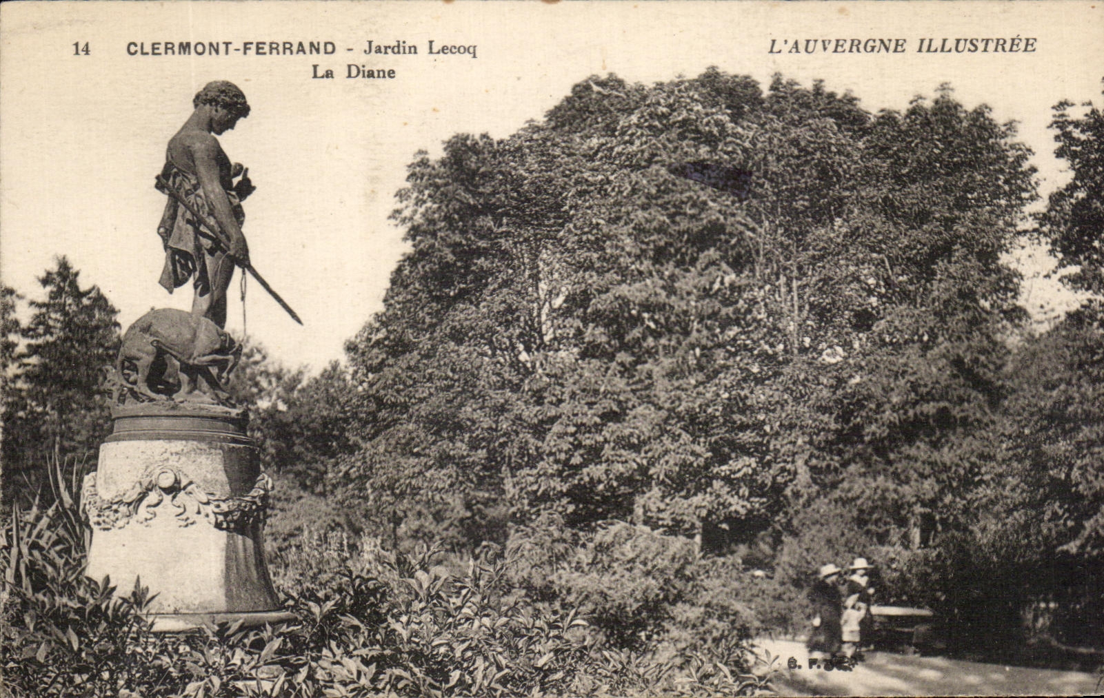 Clermont-Ferrand - Jardin Lecoq - La Diane — L'Auvergne Illustrée, n°14
