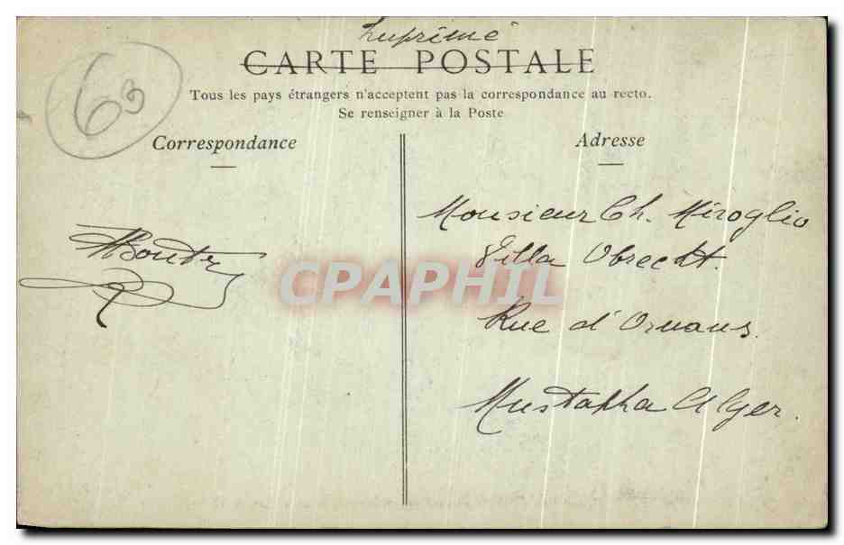 CPA Clermont Ferrand Vue Generale de la Place Saint Herem et le Puy de Dome — Reverso