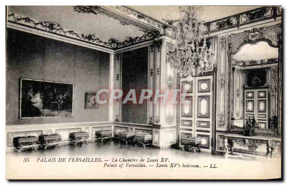 CPA Palais De Versailles la Chambre de Louis XV