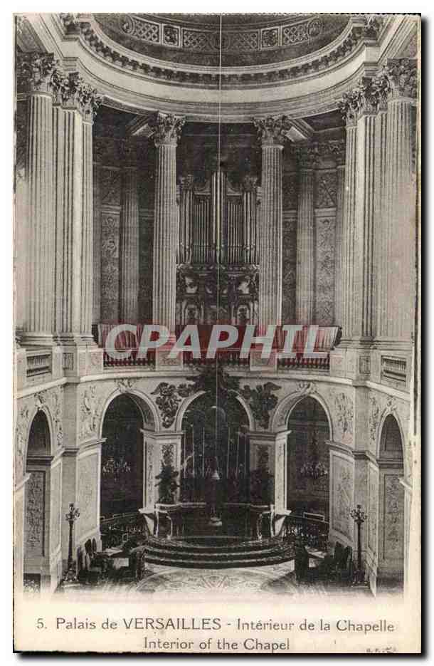 Palais de VERSAILLES - Intérieur de la Chapelle - Éditeur : E. P. & Cie, n°5