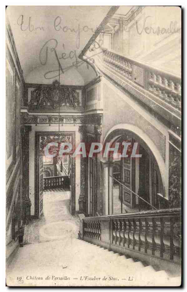 CPA Chaleau de Versailles L'escalier de stuc