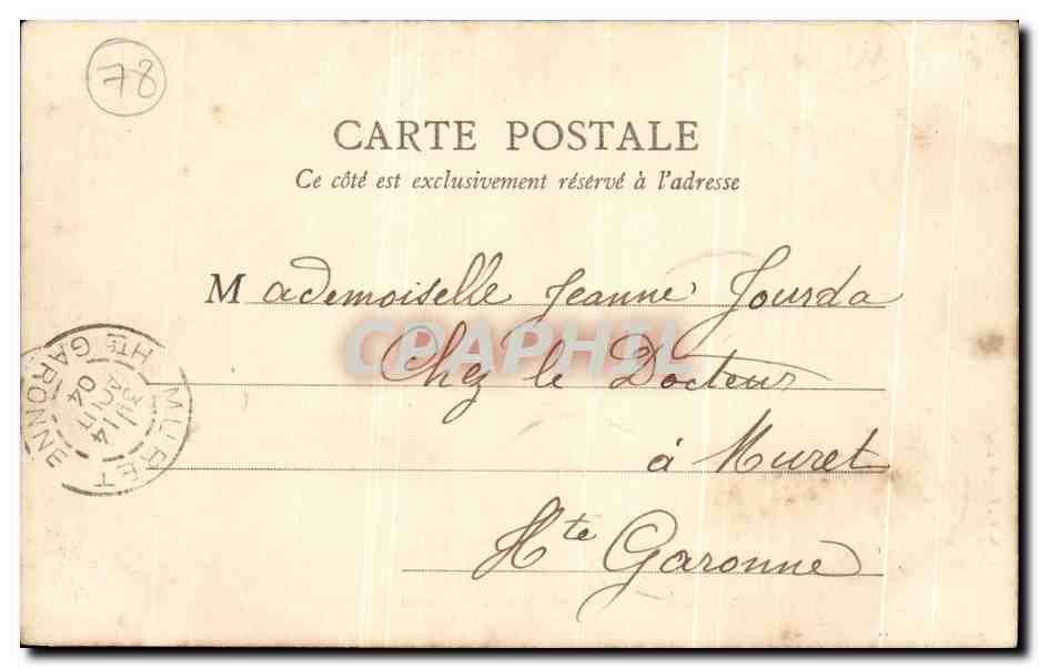 CPA Versailles Grand Trianon Salon de la Reine — Verso
