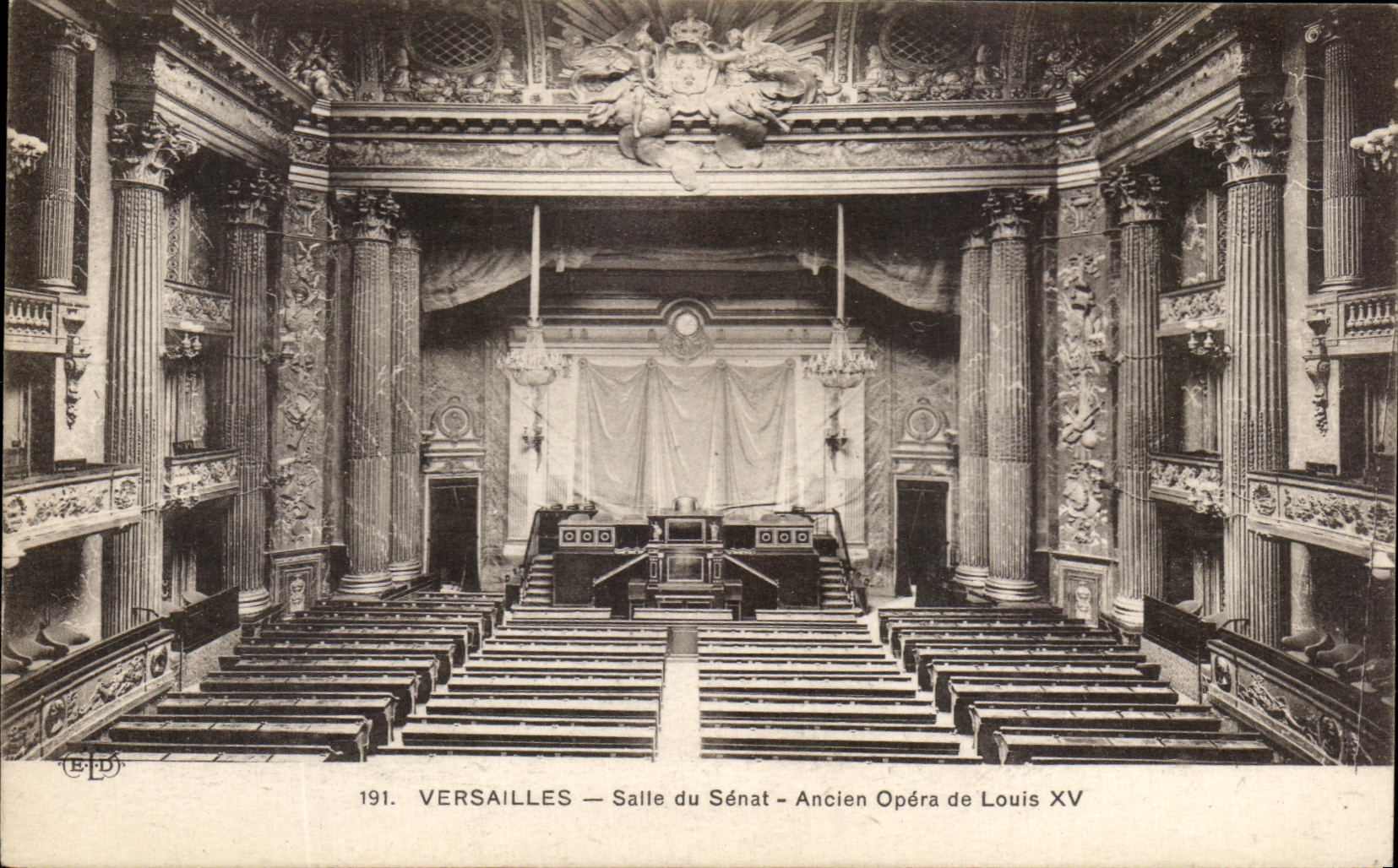 CPA Versailles Salle du Senat Ancien Opera de Louis XV
