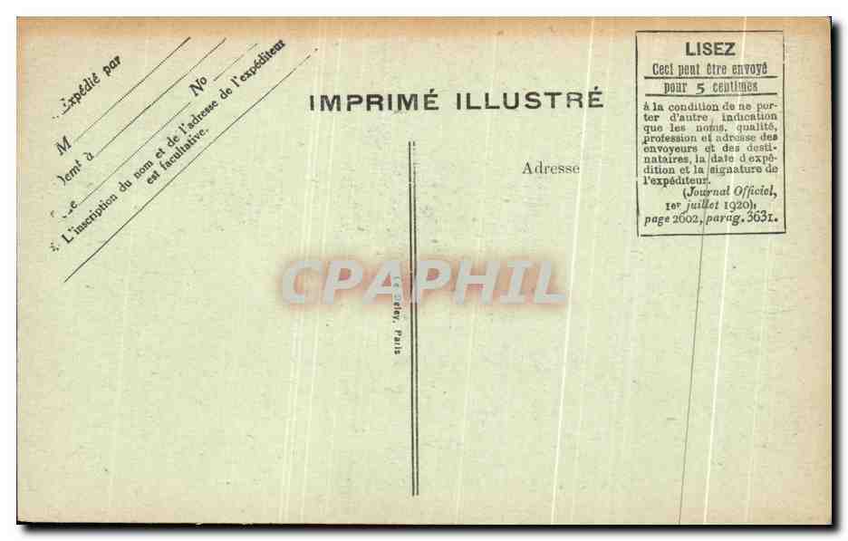 CPA Versailles Salle du Senat Ancien Opera de Louis XV — Verso