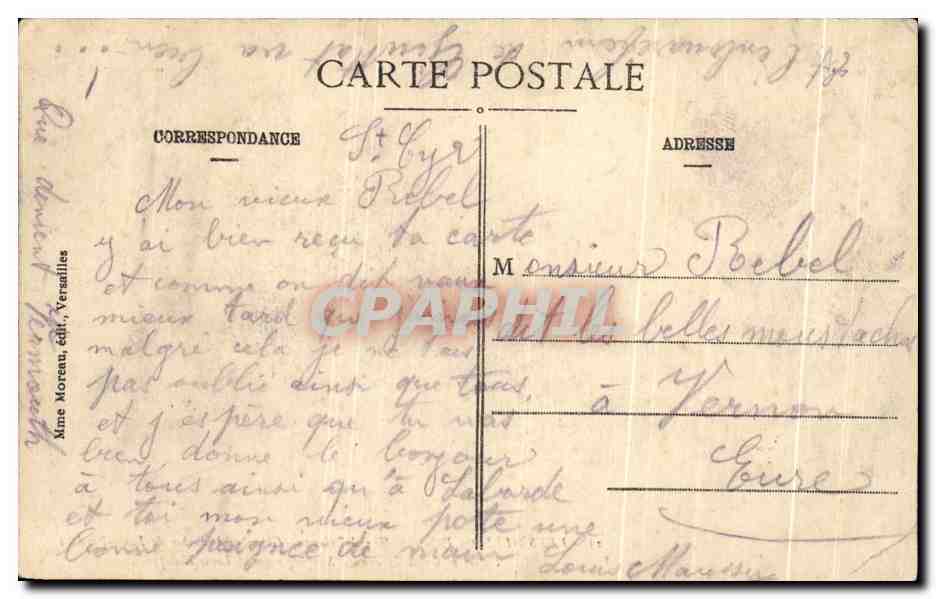 CPA Versailles Palais du Grand Triamon Chambre a coucher de Louis Philippe  — Verso
