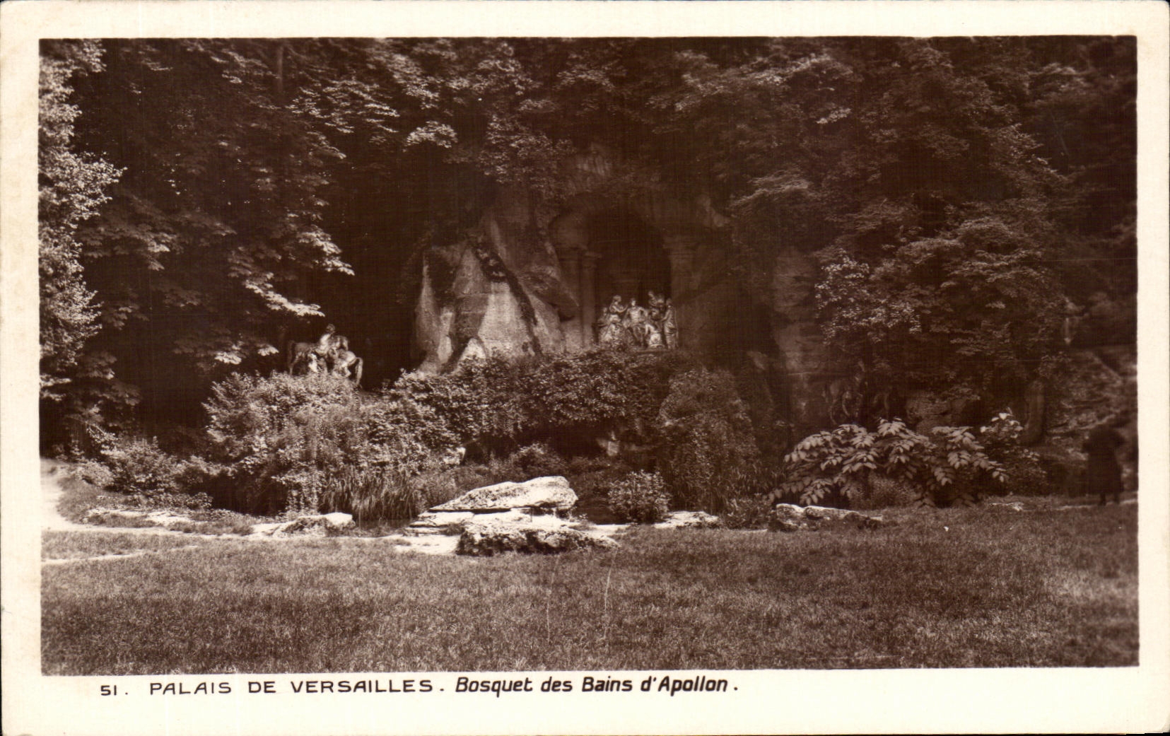 CPA Palais De Versailles Bosquet des Bains d'Apollon