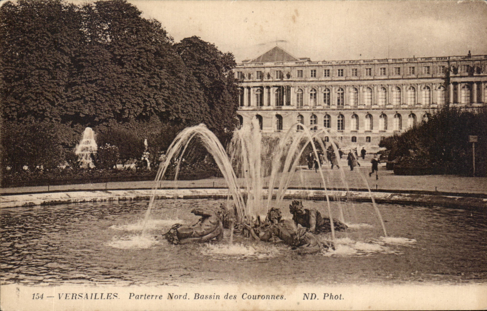 CPA Versailles Parterre Nord Bassin des Couronnes