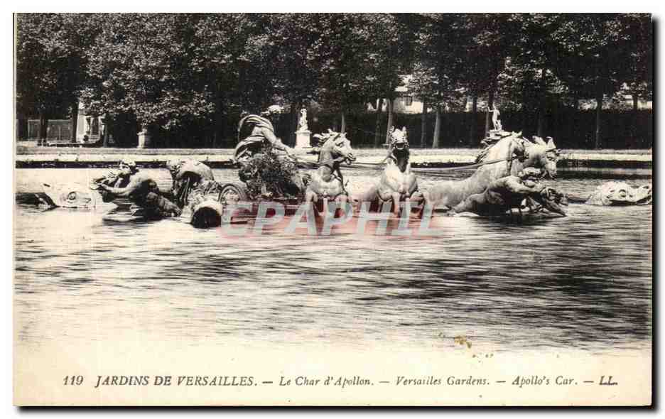 Jardins de Versailles — Le Char d'Apollon — éditeur LL, n° 119