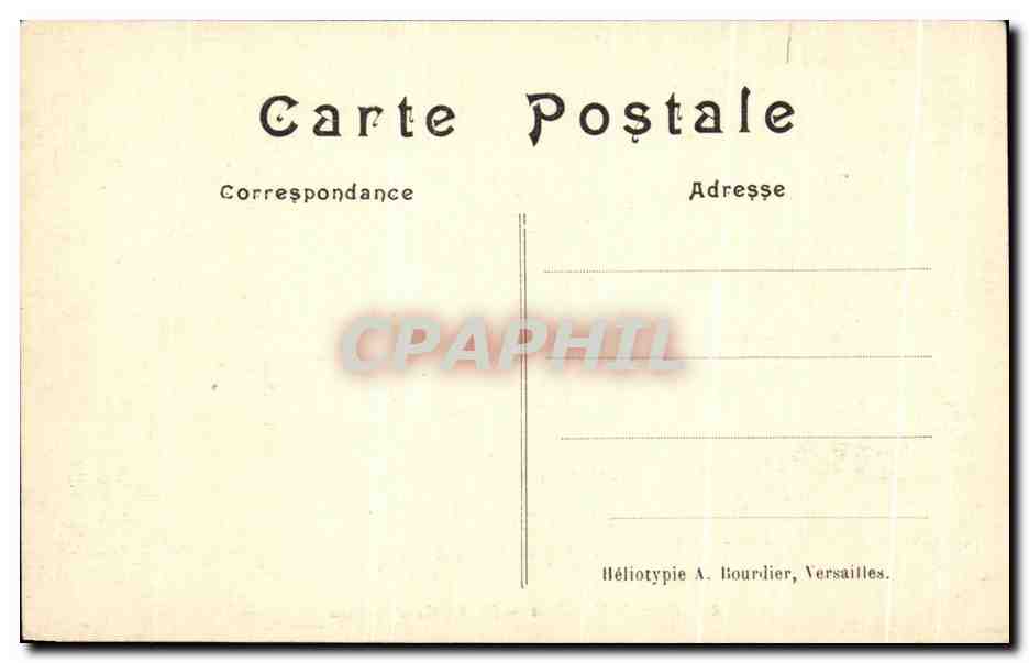 CPA Pare de Versailles le Bassin d'Apollon — Rückseite