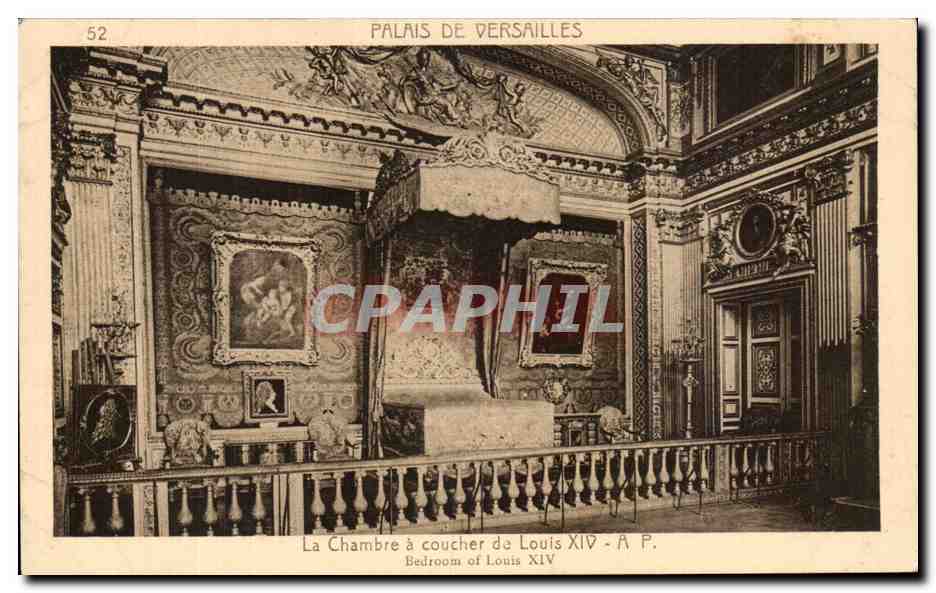CPA Palais De Versailles la Chambre a coucher de Louis XIV