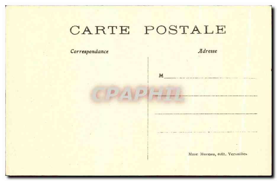 CPA Versailles Palais du Petit Trianon Maison de la Reine — Verso