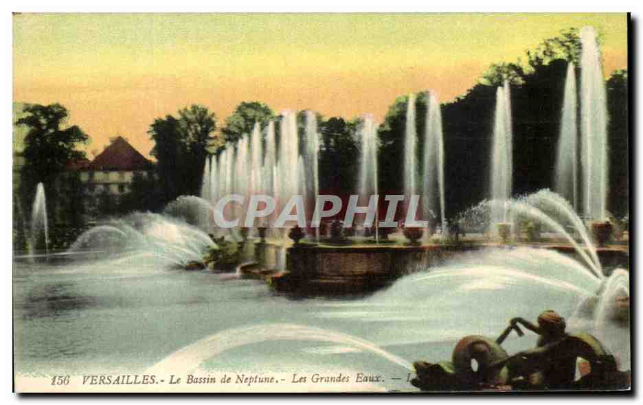 CPA Versailles Le Bassin de Neptune Les Grandes Eaux