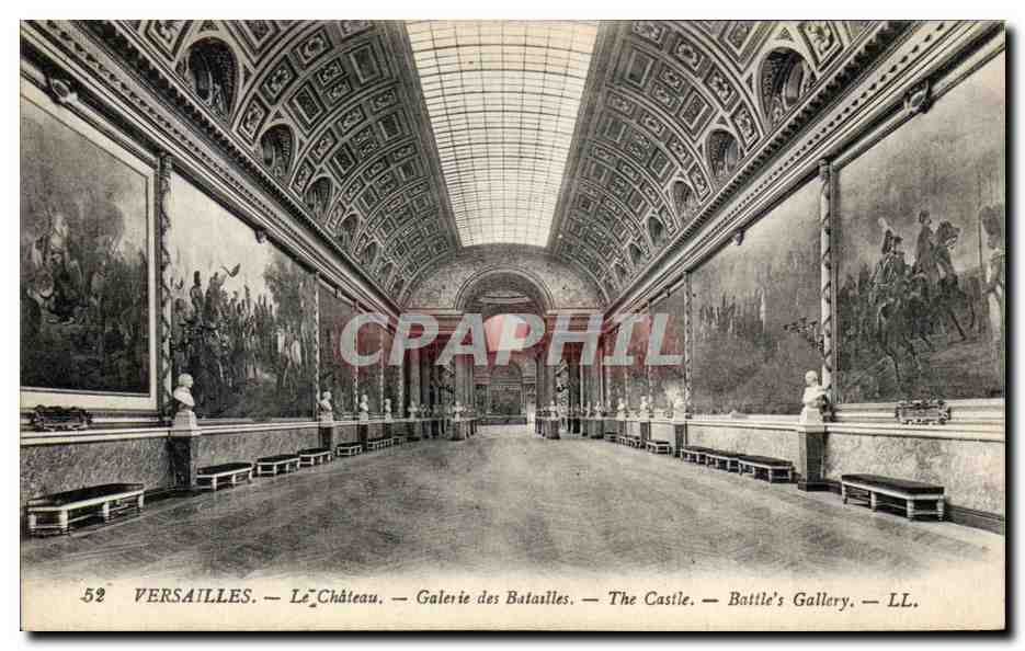CPA Versailles Le Chateau Galerie des Batailles 