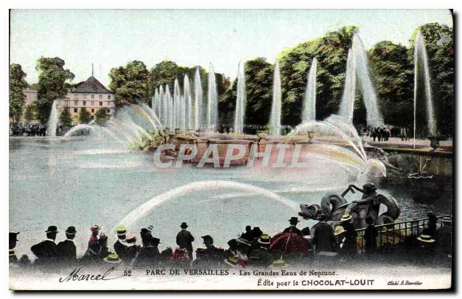 CPA Parc De Versailles Les Grandes Eaux de Neprune Edite par le Chocolat Louit