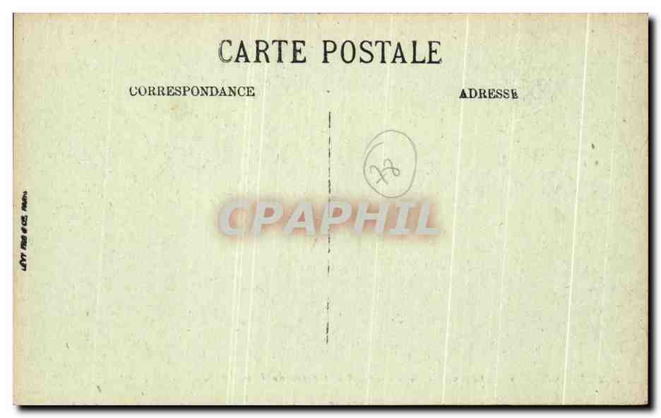 CPA Versailles Le Cbateau La Cour et la Caserne du Genie — Verso