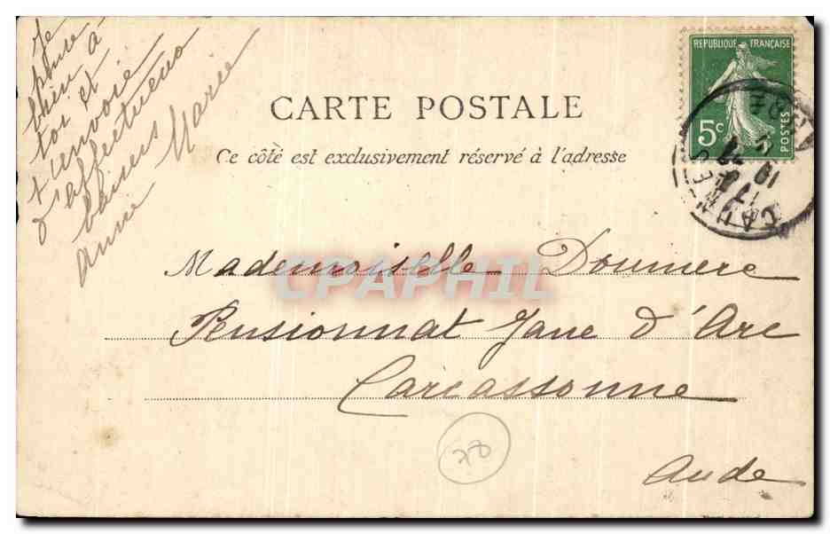 CPA Palaid de Versailles la Saint du Conseil  — Verso
