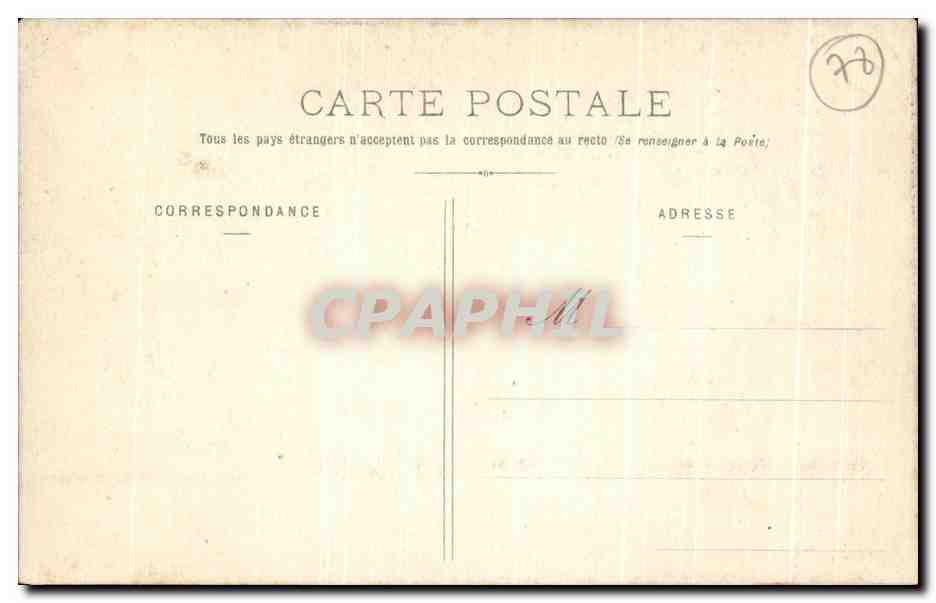 CPA Versailles Voiture du Sacre de Charles X — Verso