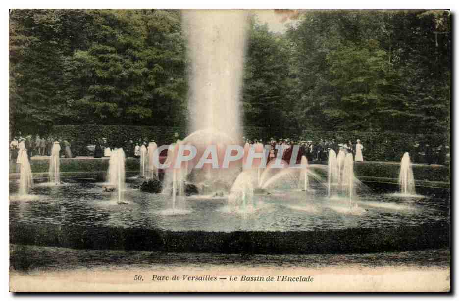 CPA Parc de Versailles Le Bassin de l'Encelade