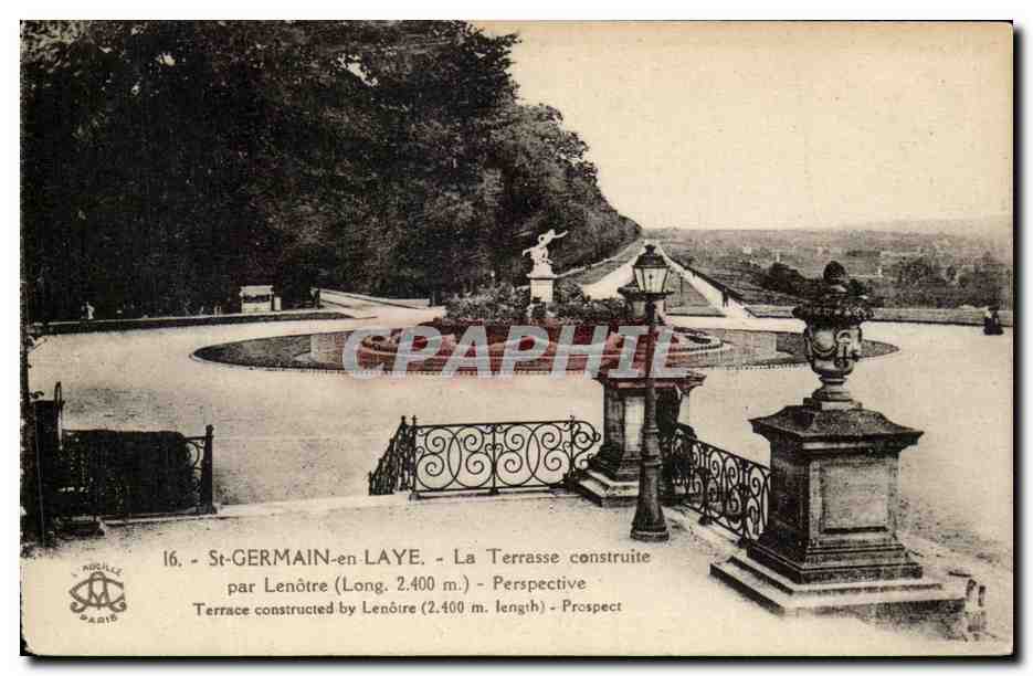 St-GERMAIN-en-LAYE — Terrasse construite par Lenôtre (Long. 2.400 m.) — éditeur Nocille Paris