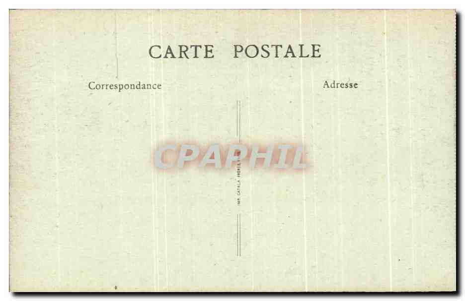 CPA Parc de Versailles Le Bassin de Latone et la grande allee centrale The Basin of latona and the great central avenue — Verso