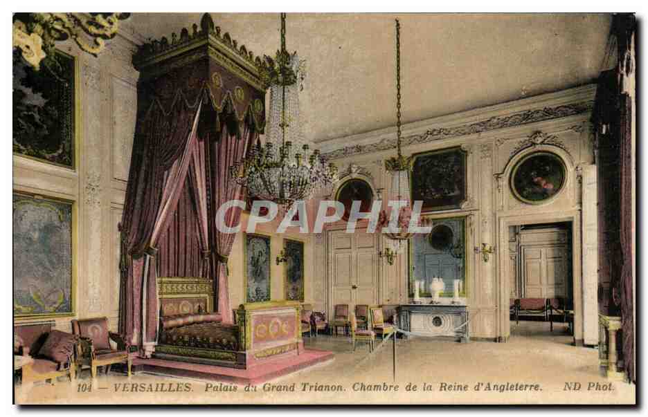 CPA Versailles Palais det Grand Trianon Chambre de la Reine de la Reine d'Angleterre